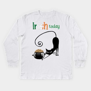 Irish today Kids Long Sleeve T-Shirt